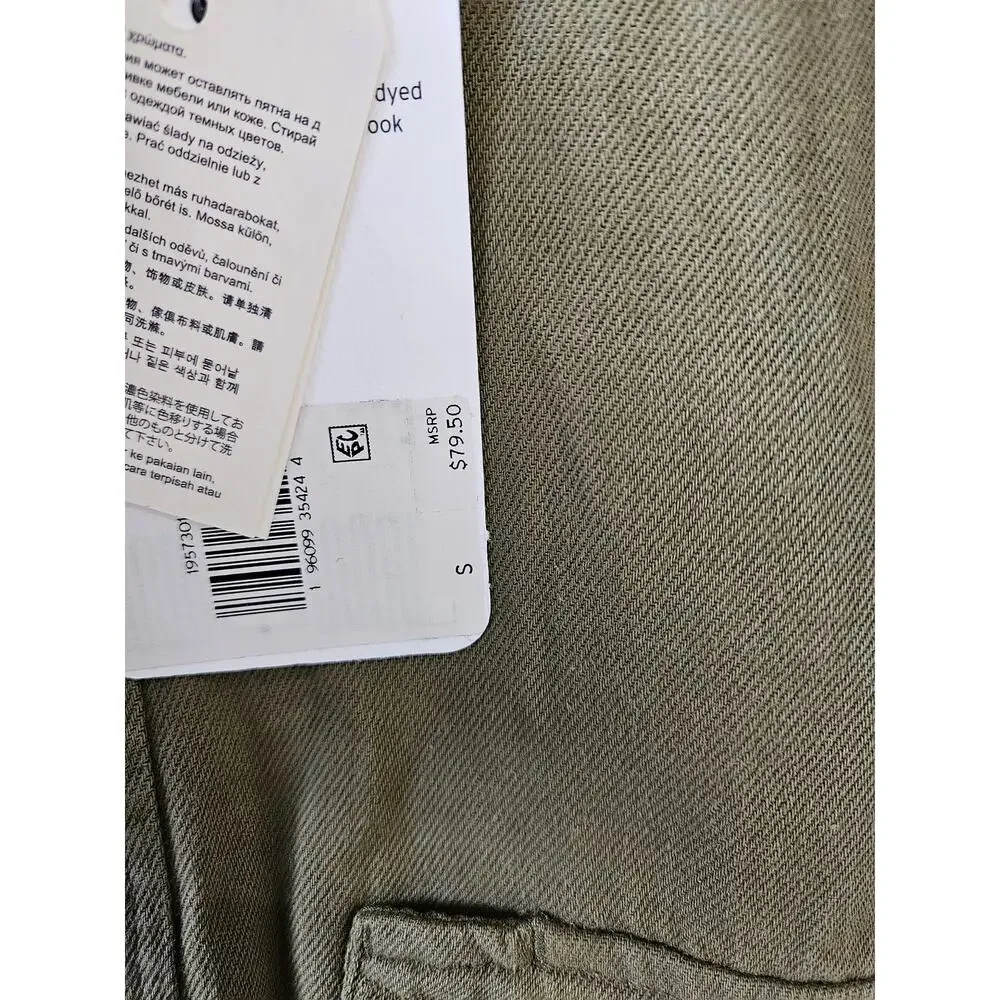 Levi's Men's Button Up Long Sleeve Shirt Denim Green Small